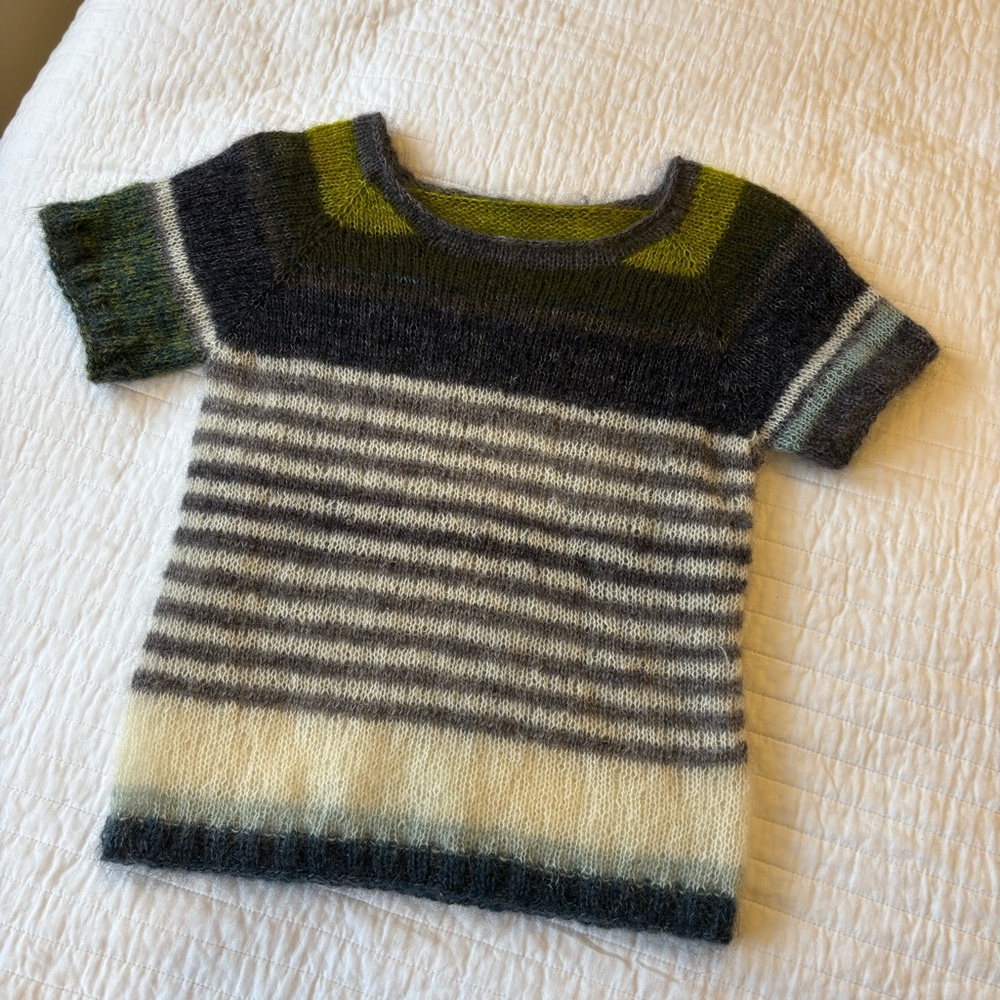 Hand Knit Mohair T-Shirt